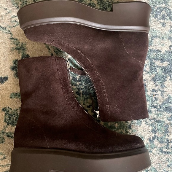 Steve Madden Dark Brown Ankle Booties - Picture 6 of 6
